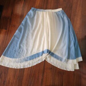 Sky blue and white ombre skirt